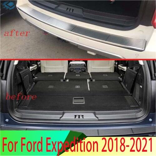 For Ford Expedition 2018 2019 Fourth generation U553 rear bumper protection window sill outside trunks decorative plate pedal