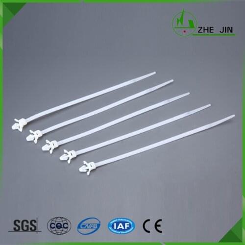 ZHEJIN (500pcs) ZJ-3.6*150MM 6.0"Inch Push Mount Wire Ties Nylon Screw Cable Tie Zip Tie 500pcs/pack - Natural - (width:3.6mm)