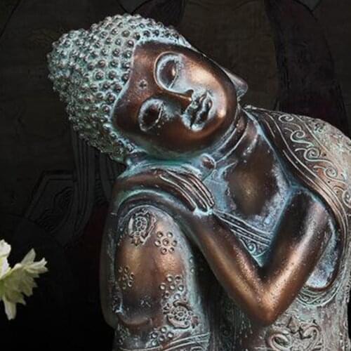 23cm Sleeping Buddha Statue Sitting Resting Home Decor Housewarming Gift