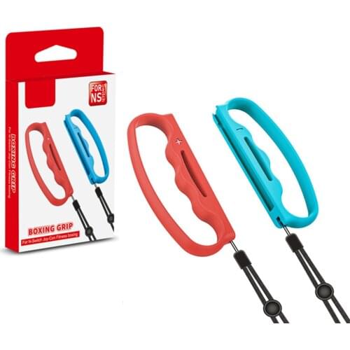 Boxing Grips Handles Hand Grips L&R with Hand Straps for Nintend Switch J-Con Controller Gamepad Fitness Boxing Accessories