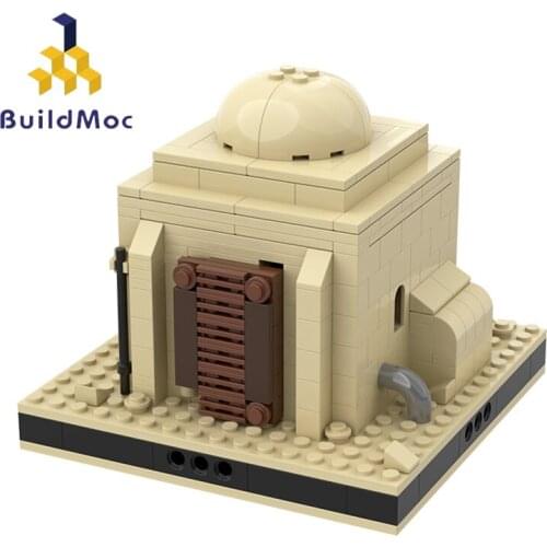 Buildmoc City Architecture Desert House Modular House City Street View Building Blocks Creator Expert ChildrenS Toys Gifts