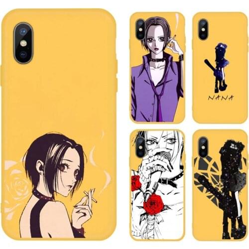 Oosaki Nana japanese anime Phone Case Candy Color for iPhone 6 7 8 11 12 s mini pro X XS XR MAX Plus Anti-fall design funda