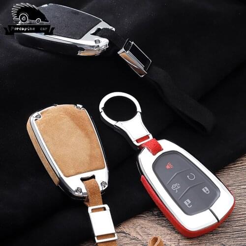 Zinc alloy Key case cover shell holder For Cadillac Escalade CTS XTS ATS ATS-L XLS SRX 2015 4/5/6 Button 28T CTS-V XT5 CT6