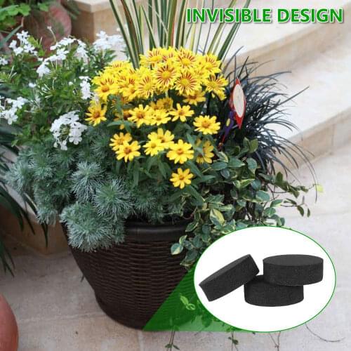 40Pcs Flower Plant Pot Feet Risers Natural EVA Rubber Pot Mat Invisible Plant Pots Risers Pad Garden for Small Medium Large Pots
