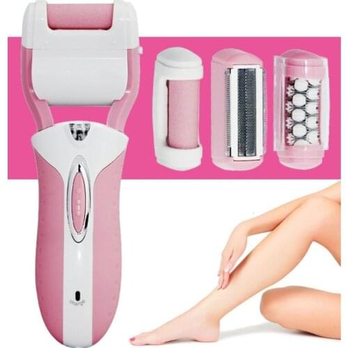 3 in1 Women Epilator electric female face hair removal lady shaver foot callus set bikini trimmer depilatory facial epilation