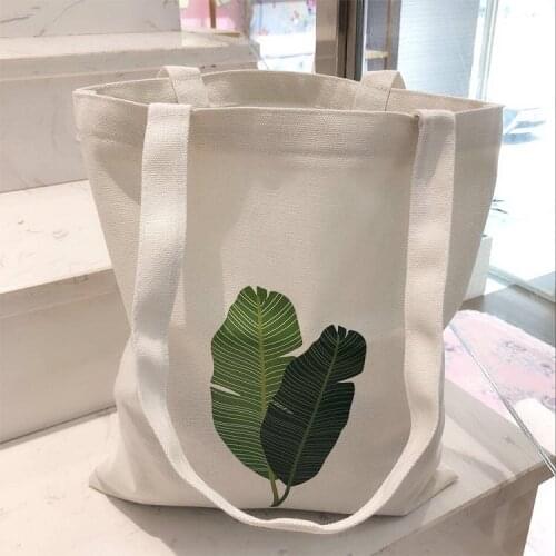 Canvas Tote Bag for Women 2021 Female Handbags Eco Reusable Cloth Shopping Bag Student Book Bags Ladies Casual Shopper Bag