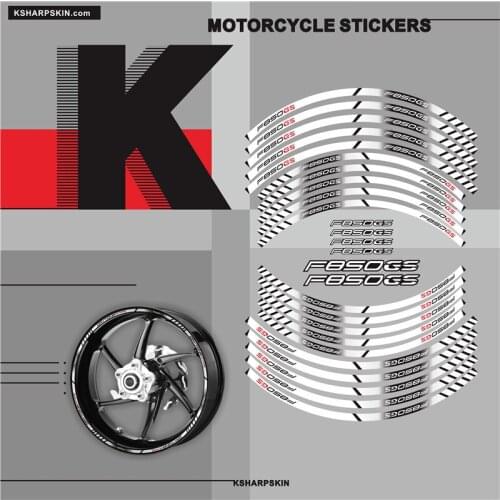 Motorcycle inner wheel Stickers rim reflective decoration decals For F850GS
