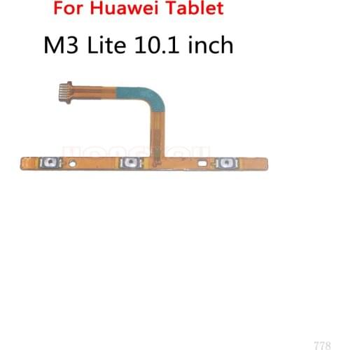 Power Button Switch Volume Button Mute On / Off Key Flex Cable For Huawei Tablet M3 Lite 10.1 inch BAH-AL00/W09