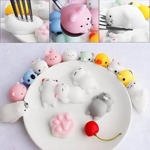 Mini Change Color Squishy Cute Cat Antistress Ball Squeeze Mochi Rising Abreact Soft Sticky Stress Relief Funny Gift Toy