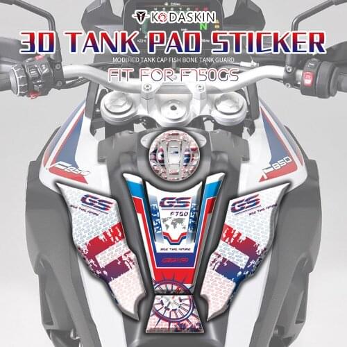 Motorcycle 3D Printing Gas Cap Sticker Fuel Tank Protection Decal Tank Pad Sticker for BMW F750GS F 750 GS F750 GS accessories