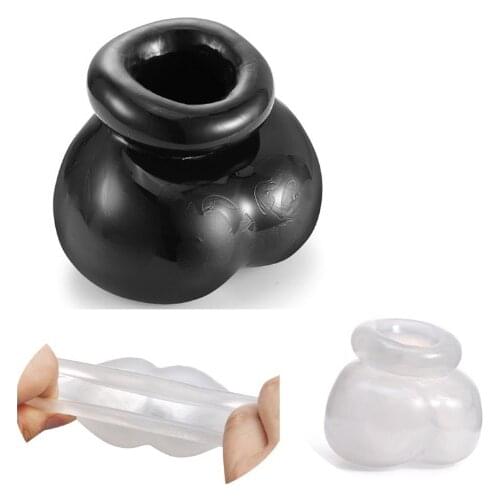 Male Soft Comfortable Silicone Bull Bag Ball Stretcher Snug,Scrotum Ballstretcher Ballsack,Testicle Bondage,Sex Toys For Adults