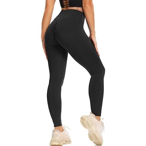 New Ruched Yoga Pants Women Scrunch Butt Leggings For Fitness High Waist Long Pants Women Hip Push Up Tights Women Gym Clothing