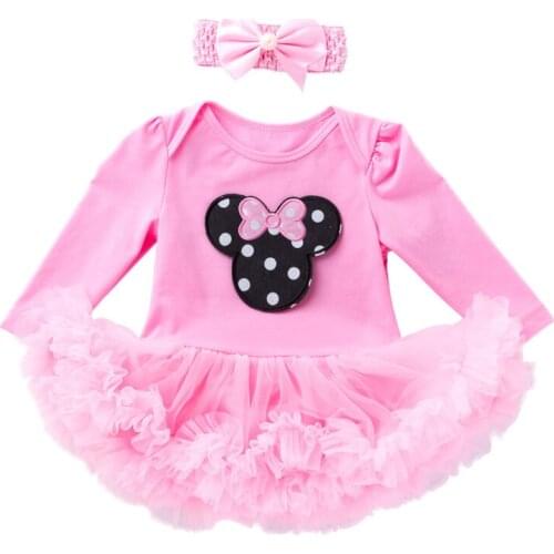 Infant Girls Clothes Dresses Full Sleeve Autumn Clothing Set Lovely Tutu Dress Bodysuits Baby Girls Outfits 1st Birthday Costume