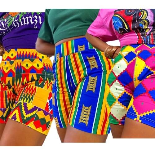African Clothes for Women 2021 New Summer Fashion Sexy African Women Printing Shorts Pant African Clothing