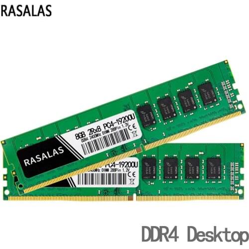 Rasalas Memory RAM DDR4 8G 16G 4G Desktop 2133 2400 2666 17000 19200 21300 1.2V 288pin DIMM CL15 17 19 Memoria RAM DDR4 for PC