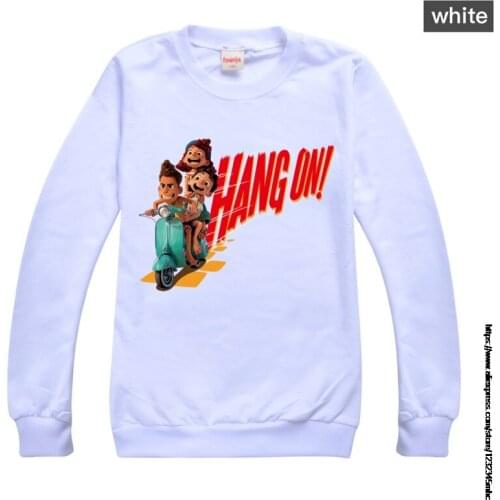 New movie Luca Autumn Baby Long-Sleeved T-Shirt Cute Round Neck Fashion Home Casual Unisex Sweater Hoodie 2-15Year Old