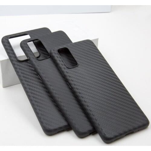 Suitable for Samsung S20 ultra anti-drop mobile phone case S20Plus ultra-thin carbon fiber pattern mobile phone protective case
