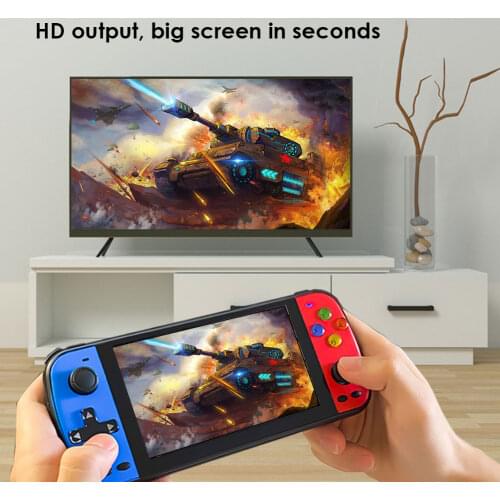 Handheld Game Plyer For 5.1-inch New Double HD IPS Arcade Game 128-bit PS5000 Console IPS Screen Video Double Retro Game Player
