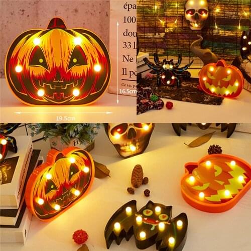 Festival Outdoor Pumpkin Light Halloween Decor Haunted Horror Garden LED String Lamp Lantern Home Holiday Party Battery Operated