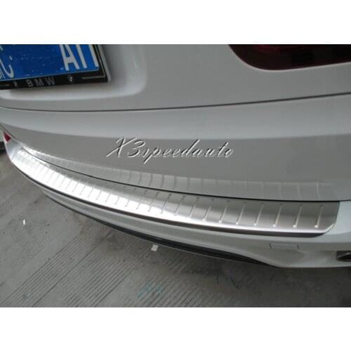 Car Styling Cover Stainless Steel Rear Bumper Door Sill Plate Scuff For BMW X5 2014-2018