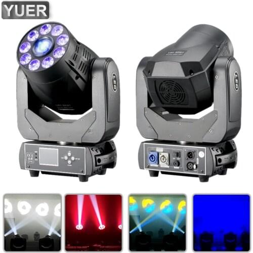 LED 9X18W RGBWAUV 6IN1 Spot Wash Zoom Moving Head Light DMX 16/23CH DJ Disco Indoor Stage Party Professional Lighting Equipment