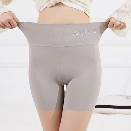 Women Safety Short Pants Summer High Waist Anti Chafing Soft Boyshorts Panties Plus Size Seamless Boxers for Women Underwear