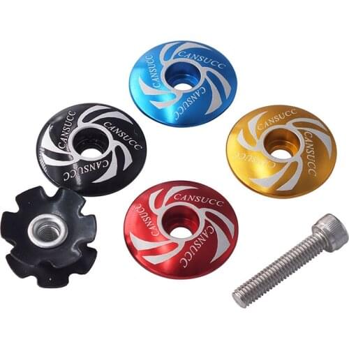 Bicycle 28.6mm Headset Top Star Nut Stem Cap Titanium Bolt Road Bike Accessories Fits 1-1/8" Road and Mountain Bike