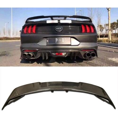 Rear Trunk Spoiler Boot Lip Wing For Ford Mustang Coupe 2015 - 2020 Rear GT Spoiler Carbon Fiber / Carbon fiber
