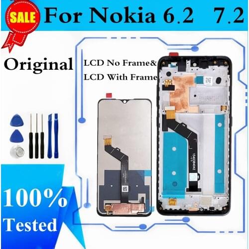 LCD For Nokia 7.2 6.2 TA-1198 TA-1200 TA-1196 LCD Display Touch Screen Digitizer Assembly For Nokia 7.2 Display