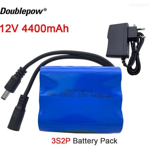 18650 12V 4400mAh Rechargeable Batteries 12V 4.4Ah with BMS Lithium Battery Pack Protection Board Original