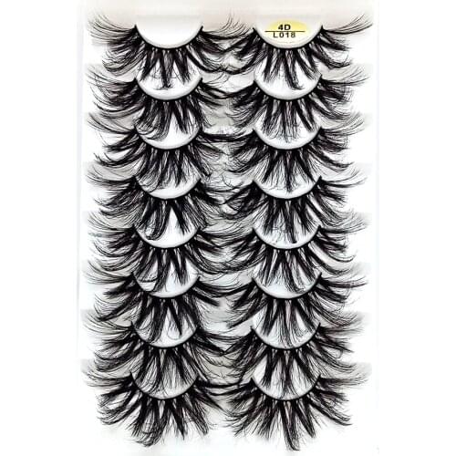 7/8Pairs 3D Mink Hair False Eyelashes 25mm Long Lashes Extension Thick Wispy Fluffy Handmade Eye Makeup Tools Women Beauty Tools