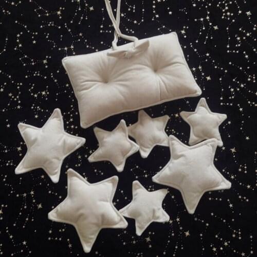 9 Pcs/Set Newborn Photography Props Baby Posing Square Pillow+Stars Kit for Infants Photo Shooting Fotografi