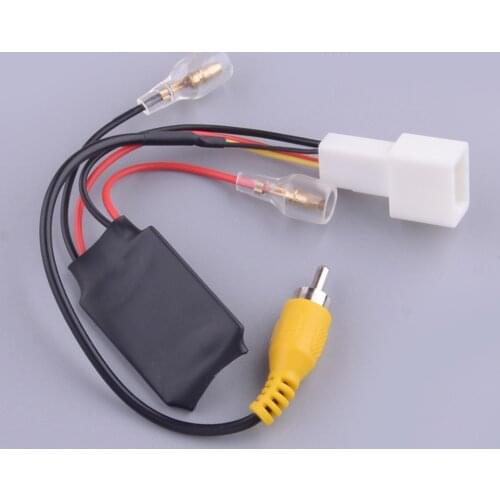 Car Reverse Camera Retention Wiring Harness Cable Plug Adapter Connector 4 Pin Fit For Toyota