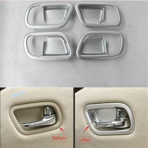 Lapetus Car Styling Inner Door Doorknob Handle Bowl Cover Trim ABS Fit For Nissan Armada Patrol Royale Nismo Y62 2016 2017 2018