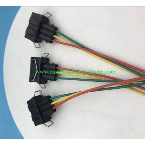 Free shipping 10/20/50/100pcs/lots 3 Pin Tyco AMP TE Female Automotive Connector wire harness with 15cm 18 AWG wire 828963-1
