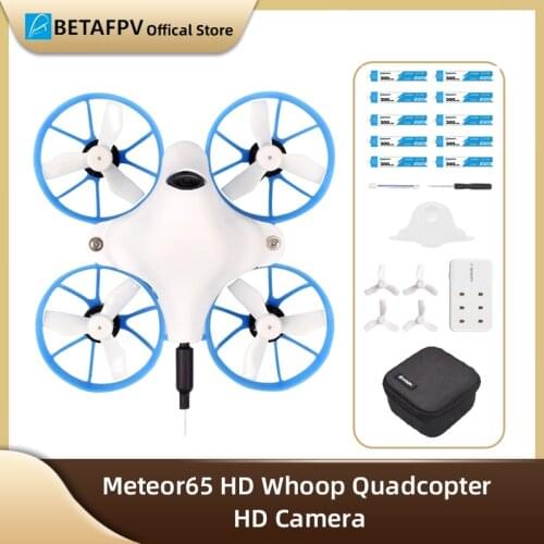 BETAFPV Meteor65 HD Whoop Quadcopter HD Camera F4 AIO 1S FC 0802SE 22000KV Brushless Motor FPV Indoor Racing Drone