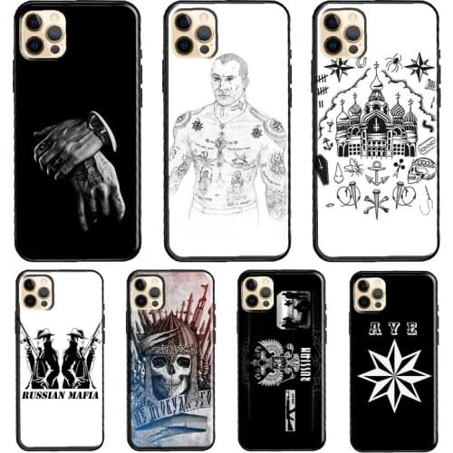 Russian Mafia Funda Case For iPhone X XR XS MAX 12 Mini 11 Pro Max 5S 6S 8 7 Plus SE 2020 Cover Shell
