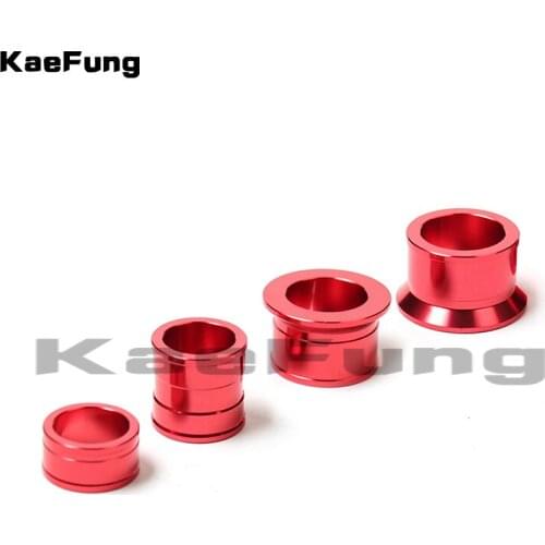 CNC Aluminio Billet Frente com Espacadores de roda do Cubo Da Roda Traseira busher Fit CR 125 250R CRF 450R 250X 450X Motoc