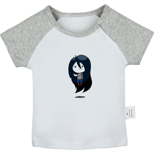 Adventure Time with Finn and Jake Marceline the Vampire Queen Baby T-shirts Toddler Graphic Raglan Color Short Sleeve Tee Tops