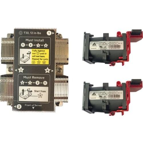 FOR HP DL360 DL360p G10 Heatsink 872452-001 and 2 Fans 875283-001 Cooling Fan