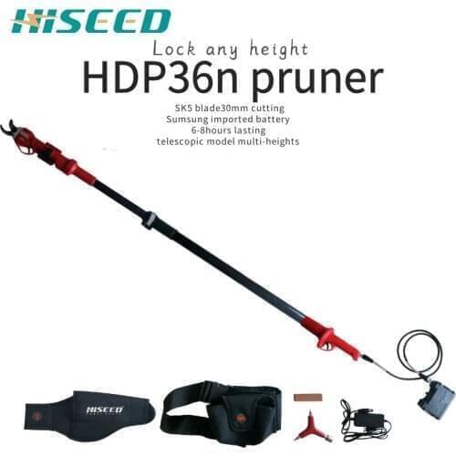 Long reach electric pruner lock to any height you need 30mm cutting multi use for apply tree or high trees