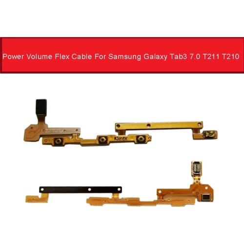 Power Volume Side Button Flex Cable For Samsung Galaxy Tab3 7.0 T211 T210 Volume On/Off Power Button Side keypads Replacement