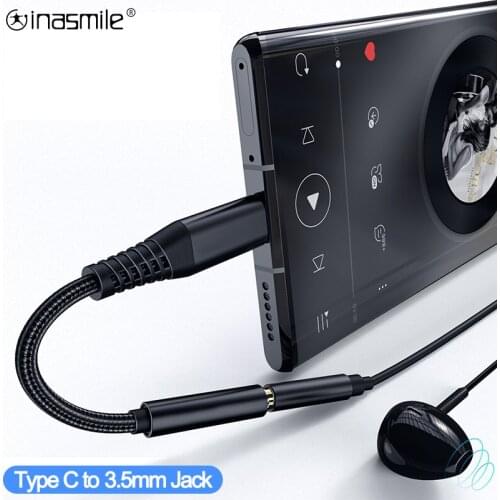 Type C 3.5 Jack Earphone Audio Aux Cable for huawei USB to 3.5mm Headphones Adapter For SAMSUNG Galaxy Note 10 20 Plus S10 S20