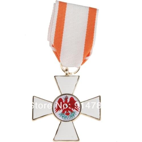 WWI GERMAN GERMANY PRUSSIA RED EAGLE 2ND CLASS CROSS MEDAL BADGE