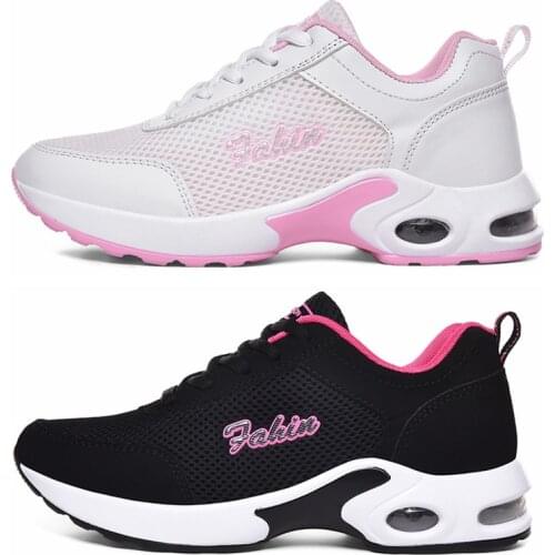 Fashion Women Lightweight Sneakers Running Shoes Outdoor Sports Shoes Breathable Mesh Comfort Running Shoes Air Cushion Lace Up