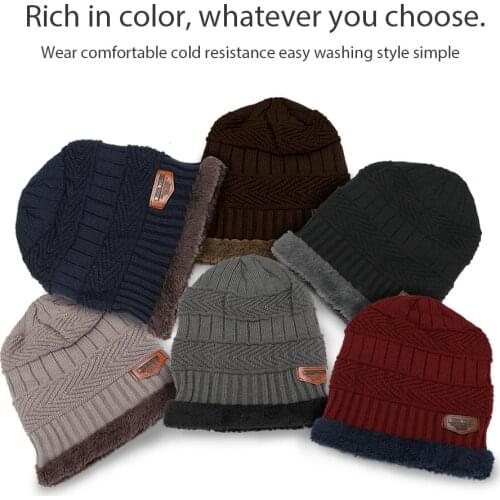 Men Warm Knitted Winter Hat Soft Hats Skullies Beanies Winter Hat for Women Unisex Autumn Winter Knitted Caps 6 Colors