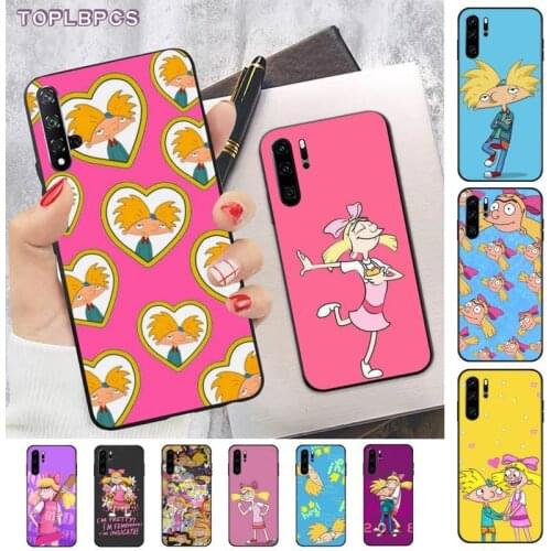 TOPLBPCS Hey Arnold Custom Soft Phone Case for huawei P8 P9 p10 p20 P30 P40 pro lite psmart 2019