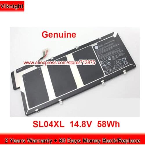 Genuine SL04XL Battery HSTNN-IB3J for Hp Envy Spectre 14 14-3111tu TPN-Q105 665054-271 14.8V 58Wh