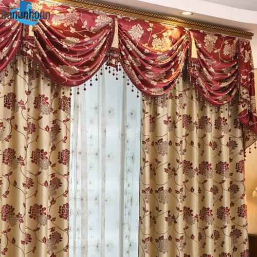 2019 New Blackout Special Curtains Living Room European Jacquard Luxury For The Bedroom Treatment Valance