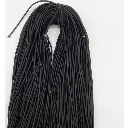 New 1.0 1.5 2.0 2.5 3.0mm Black Hight-Elastic Bands Spool Sewing Band Round Elastic Cord Diy Handmade Sewing Materials